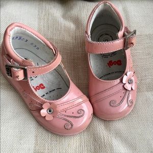 Dogi Mexico Size 13.5 (US 6.5) Infant Pink Leather Dress Shoes